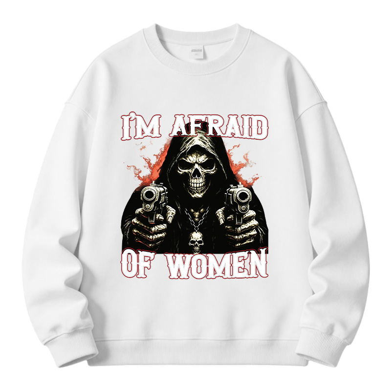 Tokyocanvas I'm Afraid Of Women Fleece Lined Sweatshirt