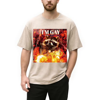 Tokyocanvas I'm Gay Washed T-Shirt