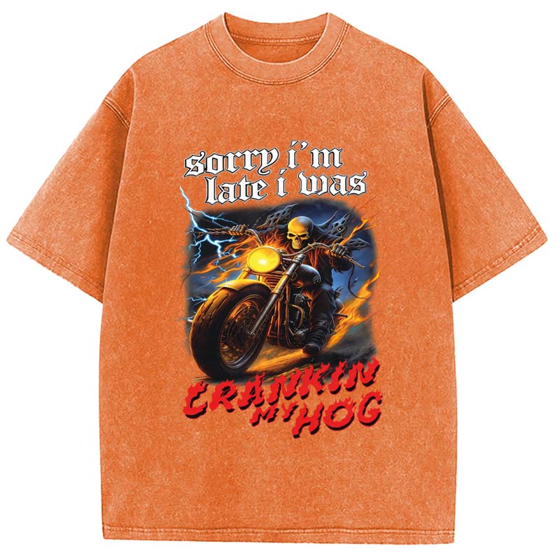 Tokyocanvas Sorry I'm Late Washed T-Shirt