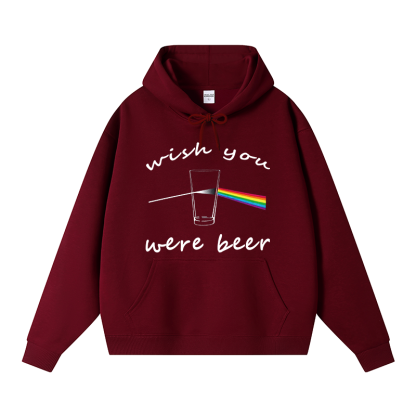 Tokyocanvas Wish You Were Beer Fleece Lined Hoodie