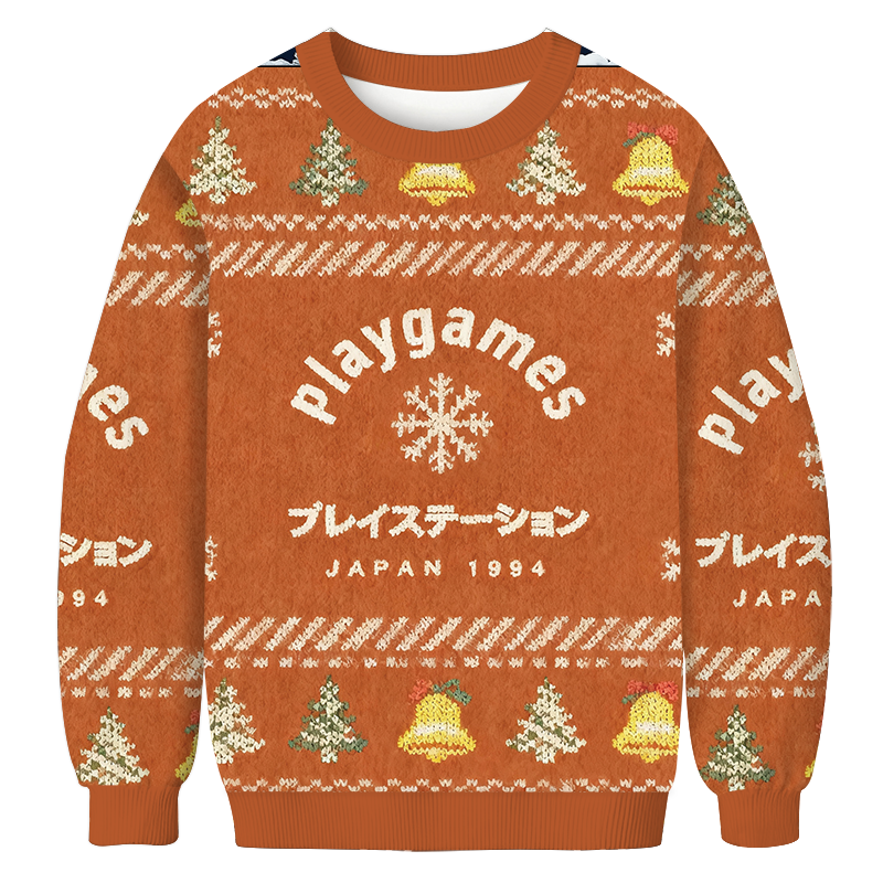 Tokyocanvas Playgame Japan Christmas Ugly Sweatshirt