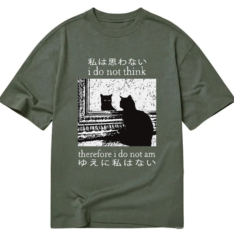 Tokyocanvas Thinking Cat Classic T-Shirt