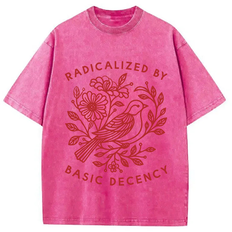 Tokyocanvas Pigeon Was Moved Washed T-Shirt