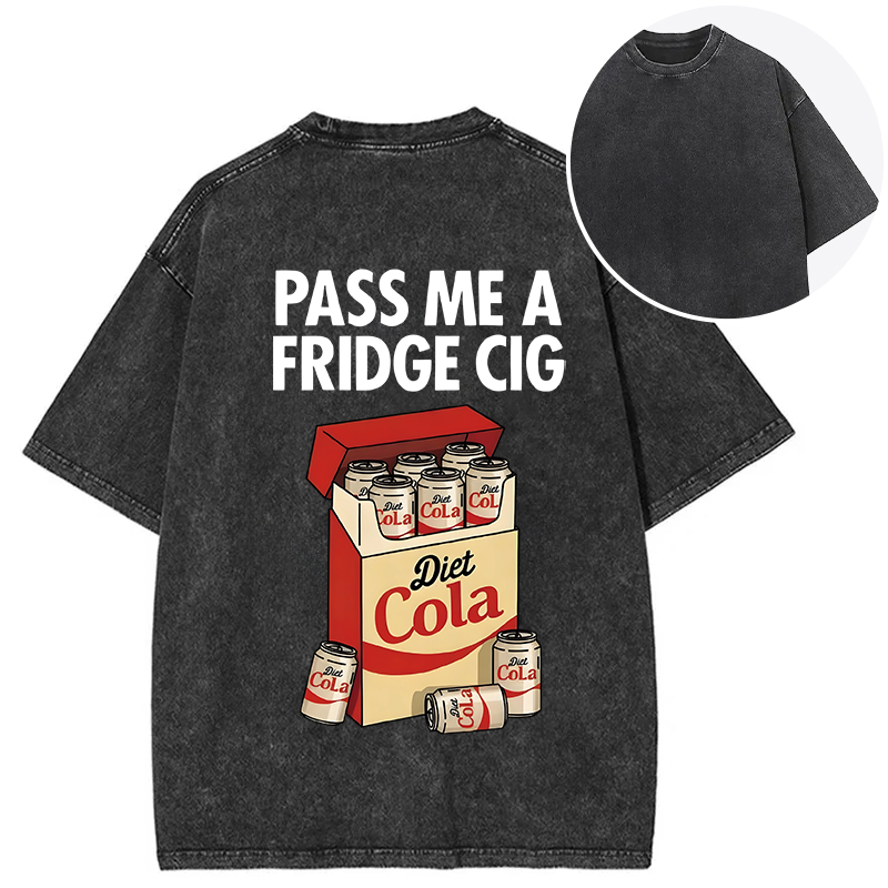 Tokyocanvas Diet Cola Cigarette Pack Back Washed T-Shirt