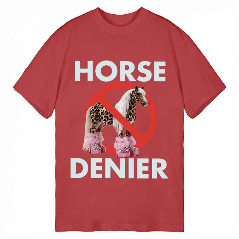 Tokyocanvas Funny Leopard Diva Horse Denier Classic T-Shirt