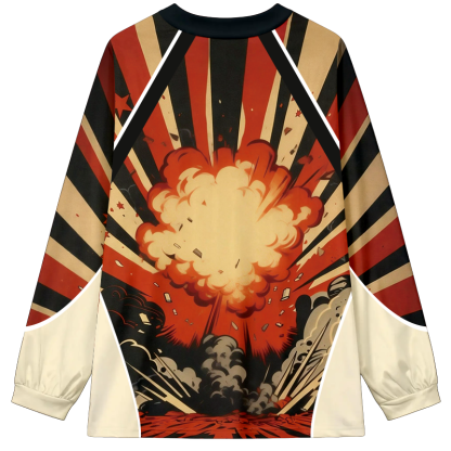 Tokyocanvas Catzilla Long Sleeve Graphic Print T-Shirt