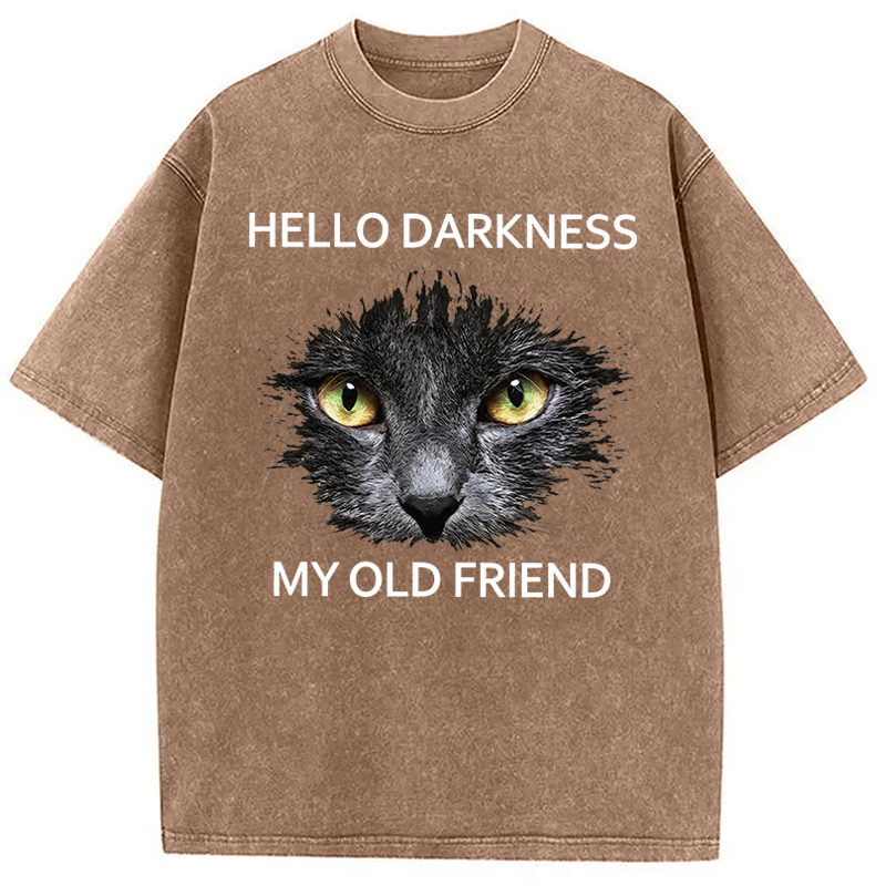 Tokyocanvas Hello Darkness My Old Friend Washed T-Shirt