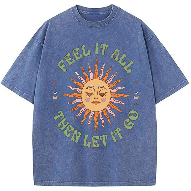 Tokyocanvas Breathe?and?Release? Washed T-Shirt