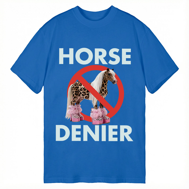 Tokyocanvas Funny Leopard Diva Horse Denier Classic T-Shirt