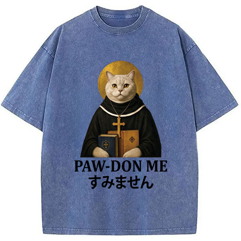 Tokyocanvas Pawdon Me Washed T-Shirt