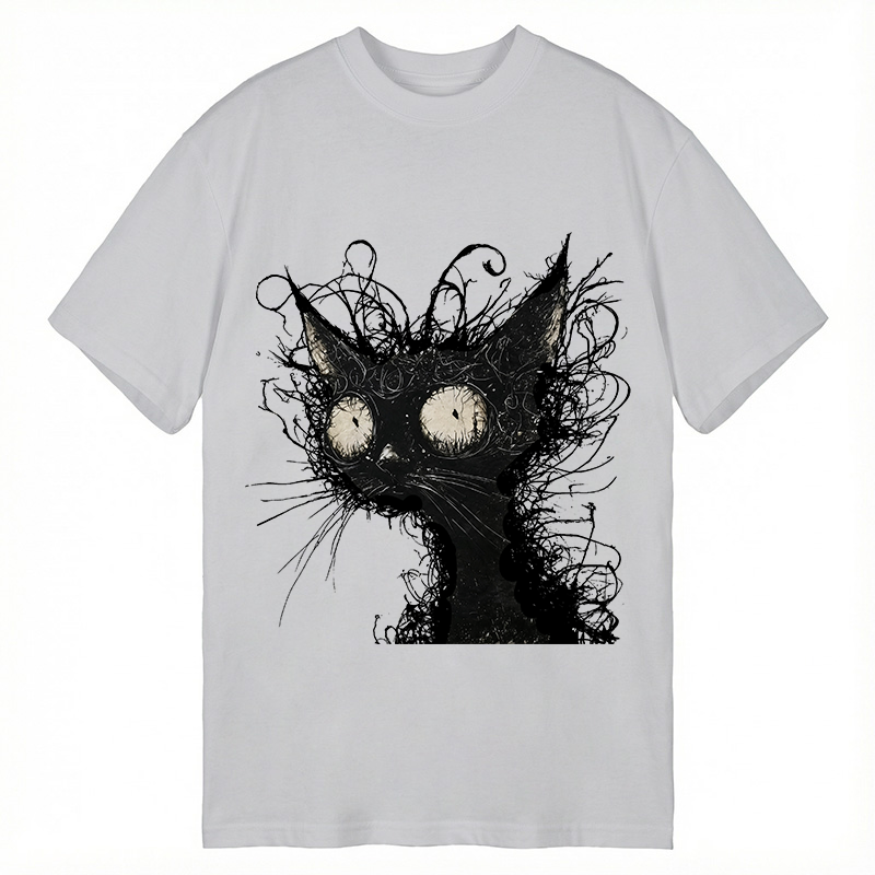 Tokyocanvas Crazy Cat Art Classic T-Shirt