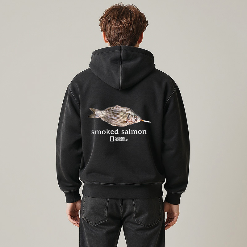 Tokyocanvas Smoked Salmon Washed Zip Hoodie