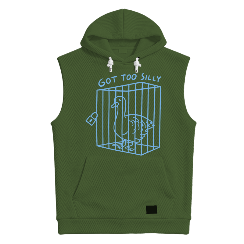 Tokyocanvas Got too silly Funny Hooded Tank