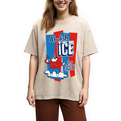 Tokyocanvas Keep Families Together Washed T-Shirt