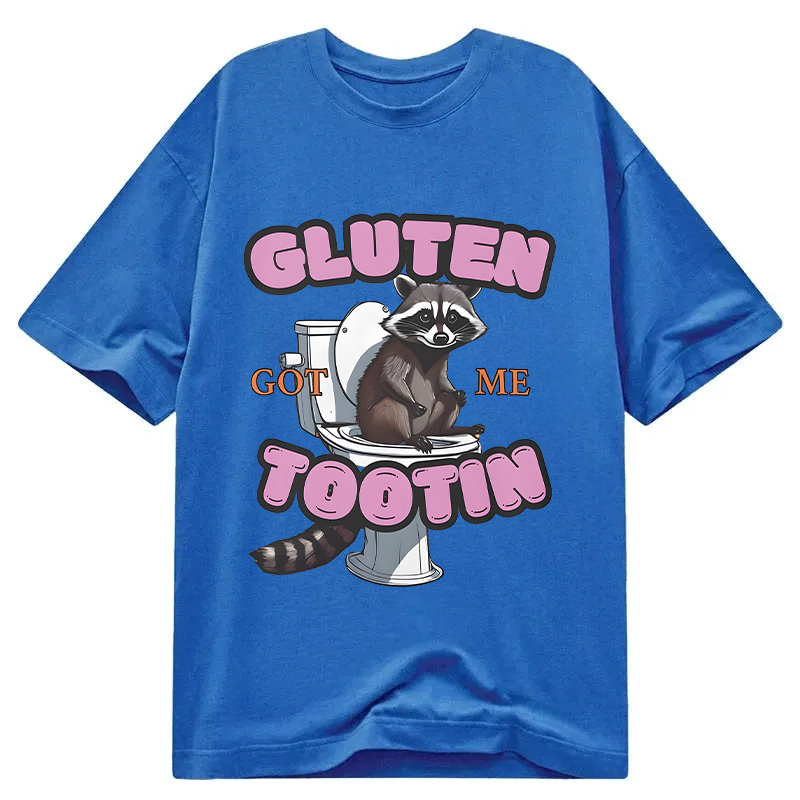 Tokyocanvas Gluten Got Me Tootin Raccoon Meme Classic T-Shirt