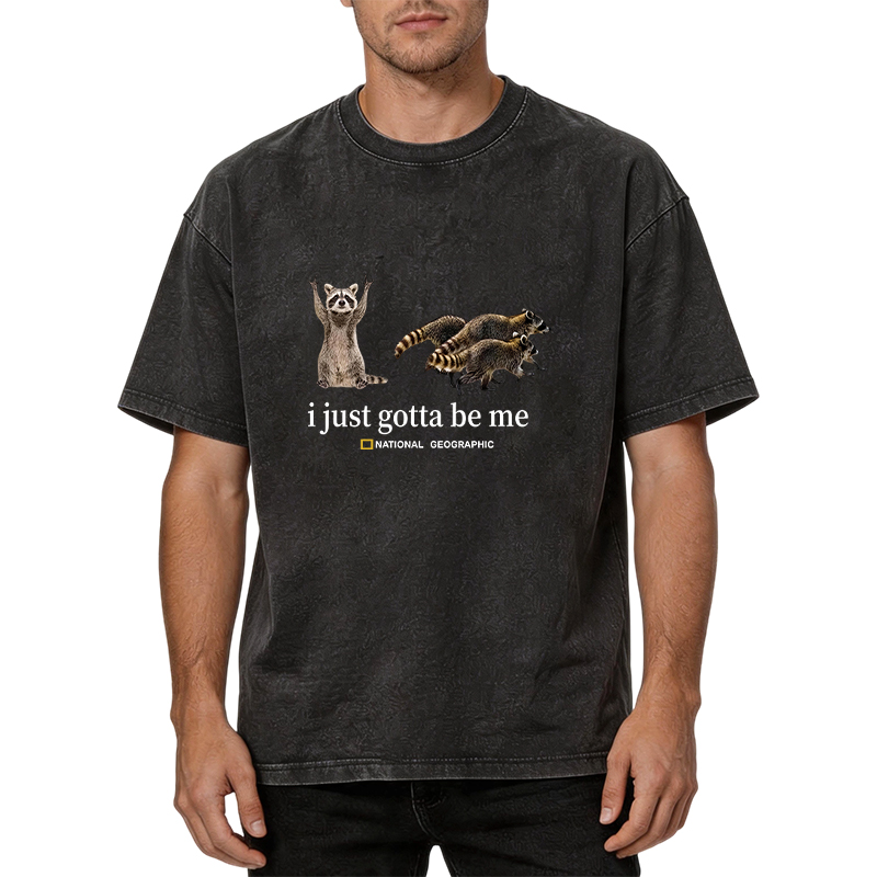 Tokyocanvas White Raccoon Washed T-Shirt