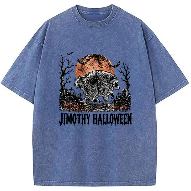 Tokyocanvas Jimothy Raccoon Washed T-Shirt