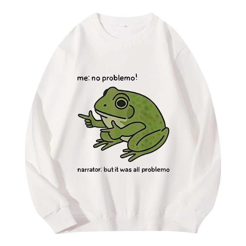 Tokyocanvas Stupid Frog Meme Classic Sweatshirt