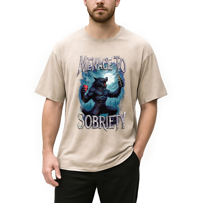 Tokyocanvas Menace To Sobriety Washed T-Shirt