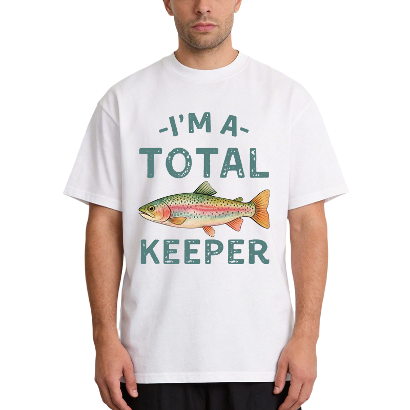 Tokyocanvas I'm a Total Keeper Funny Fishing Classic T-Shirt