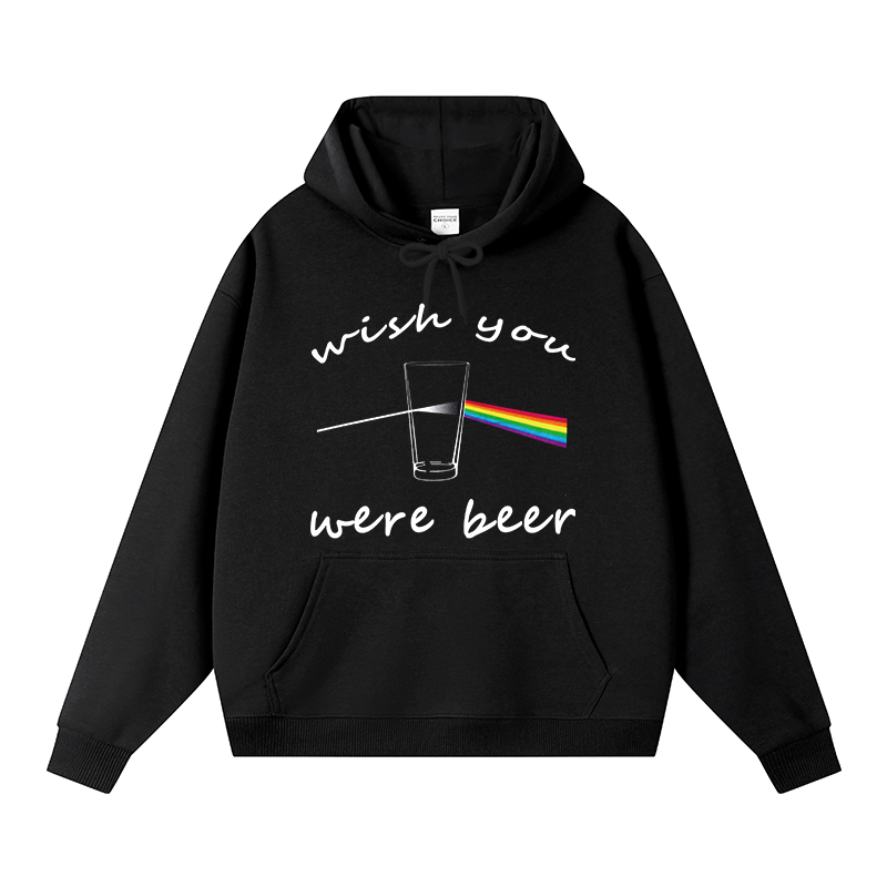 Tokyocanvas Wish You Were Beer Fleece Lined Hoodie