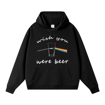 Tokyocanvas Wish You Were Beer Fleece Lined Hoodie