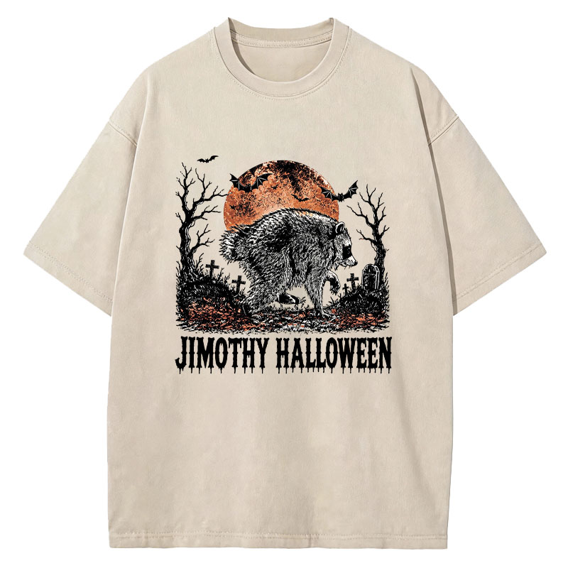Tokyocanvas Jimothy Raccoon Washed T-Shirt