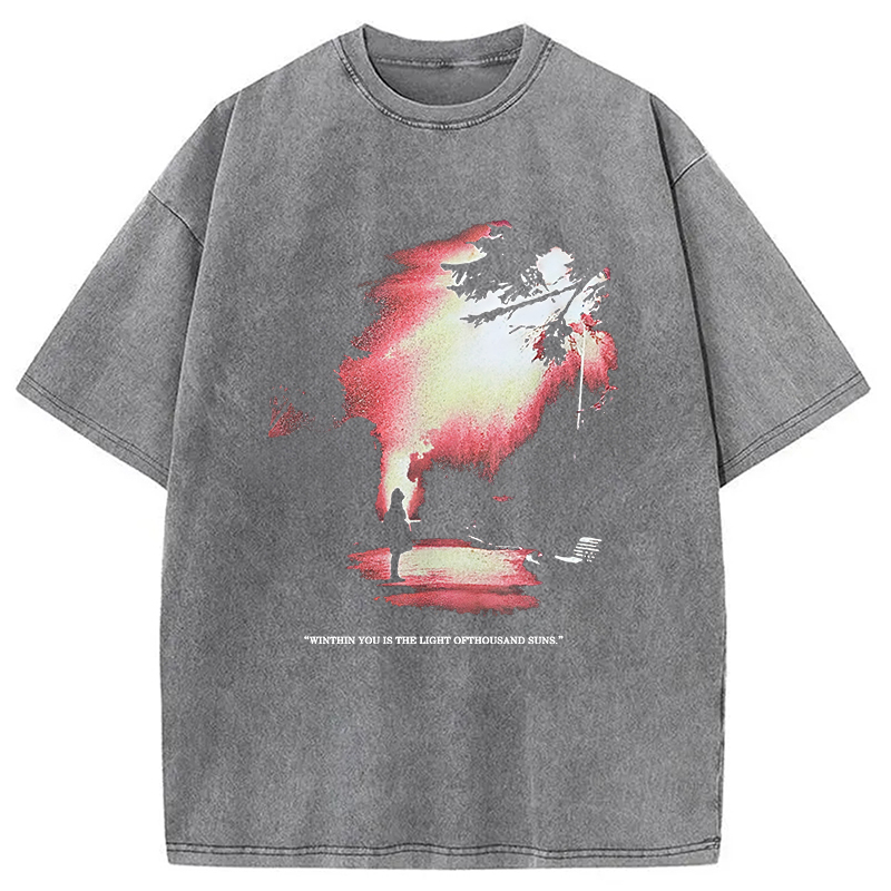 Tokyocanvas The Light Of Thousand Suns Washed T-Shirt