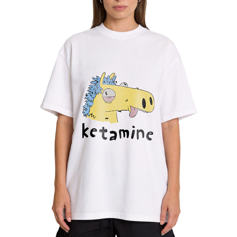 Tokyocanvas Funny Ketamine Silly Horse Classic T-Shirt