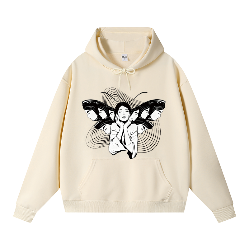 Tokyocanvas Echoes Of Self Fleece Lined Hoodie