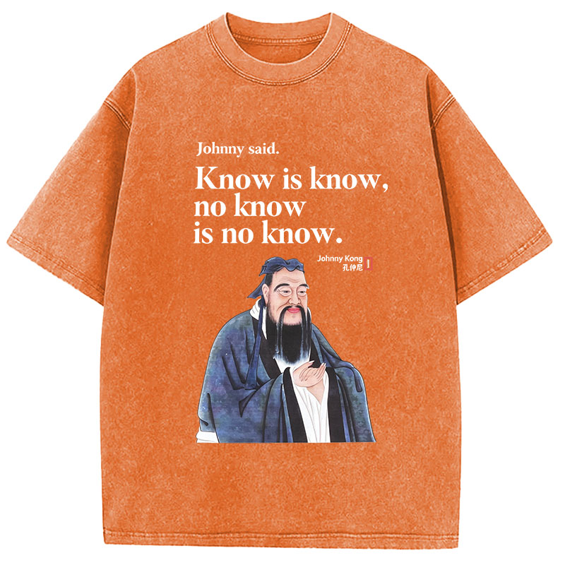 Tokyocanvas Know is Know Washed T-Shirt