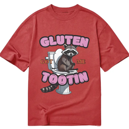 Tokyocanvas Gluten Got Me Tootin Raccoon Meme Classic T-Shirt