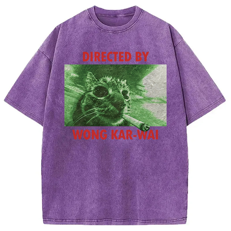 Tokyocanvas Wong Kar-Wai Cat Washed T-Shirt
