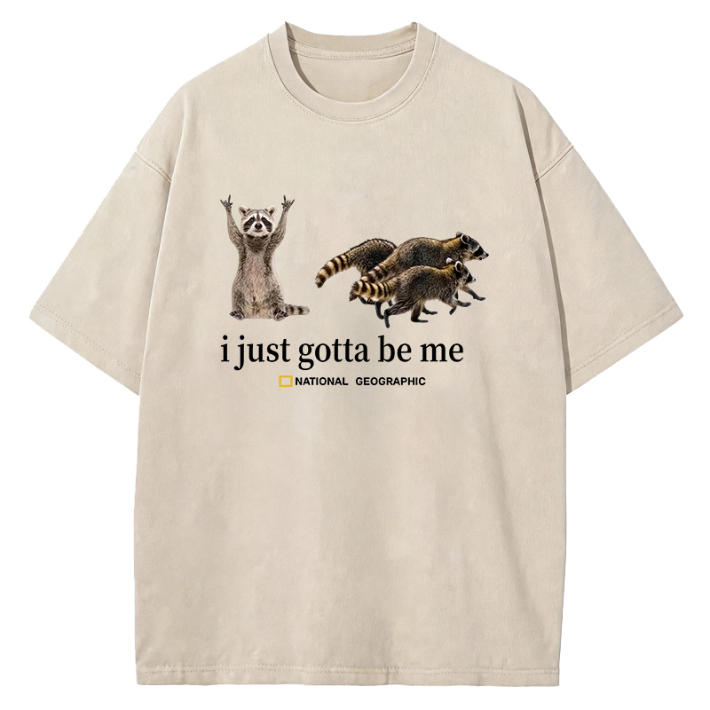 Tokyocanvas White Raccoon Washed T-Shirt