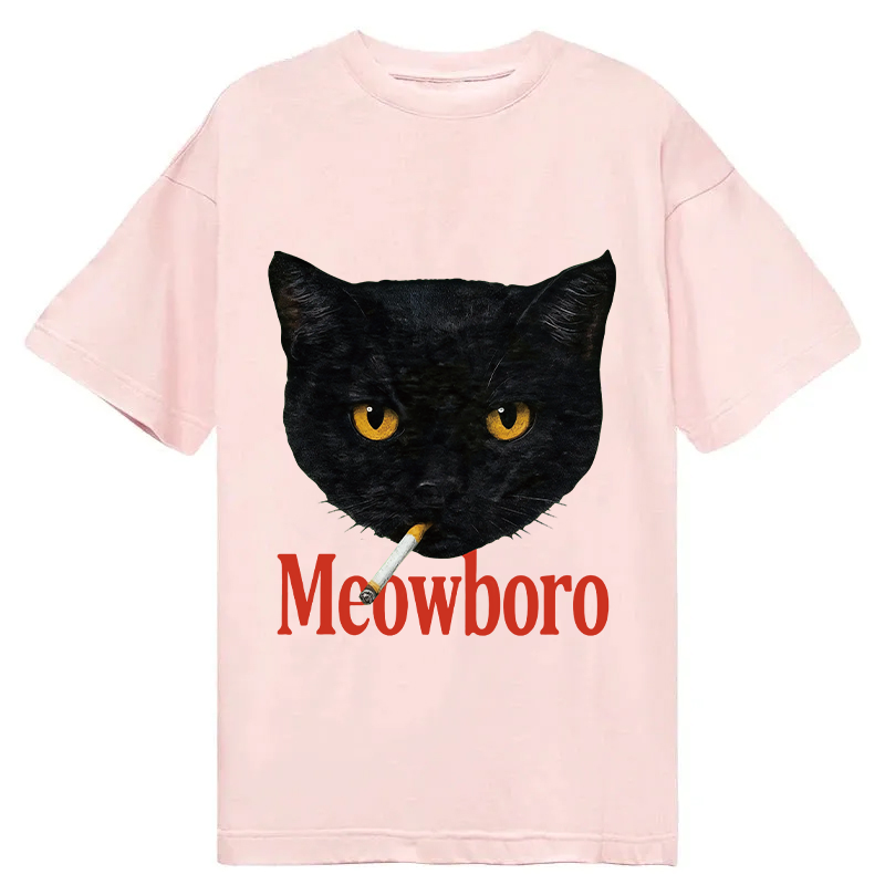 Tokyocanvas Smoking Black Cat Vintage Classic T-Shirt