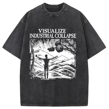 Tokyocanvas Industrial Collapse Washed T-Shirt