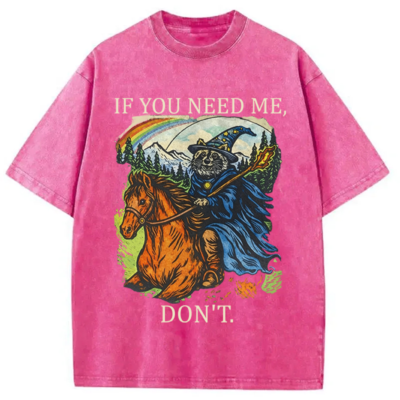 Tokyocanvas Funny Raccoon Wizard Gamer Washed T-Shirt