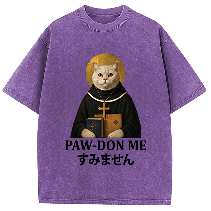 Tokyocanvas Pawdon Me Washed T-Shirt