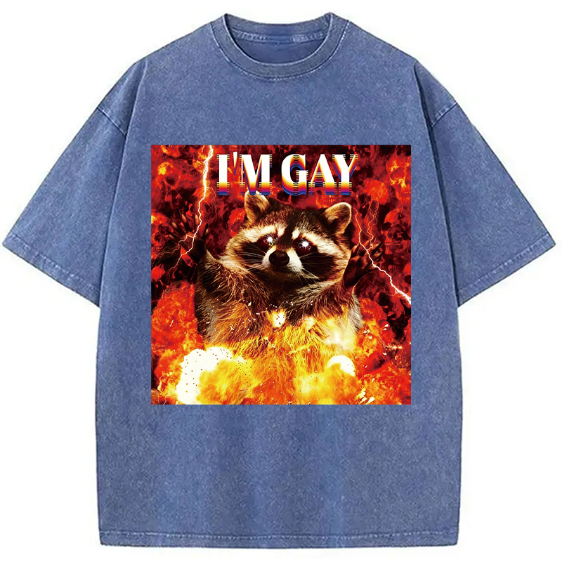 Tokyocanvas I'm Gay Washed T-Shirt