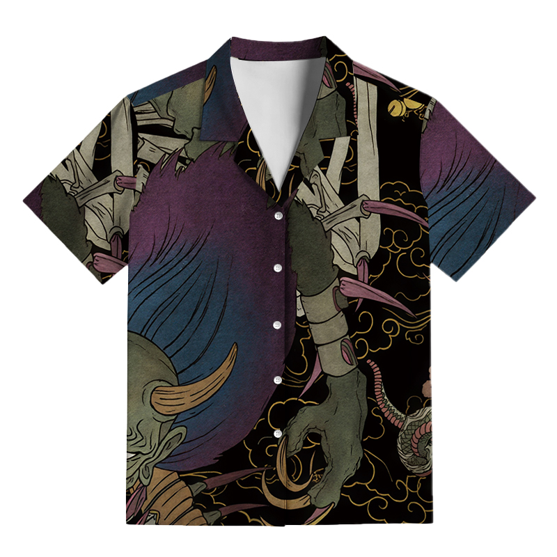 Tokyocanvas Japanese Yokai And Skeletons Pajama Set