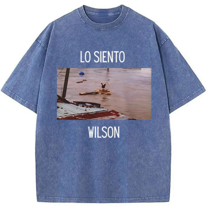 Tokyocanvas Wilson Chicken Meme Washed T-Shirt