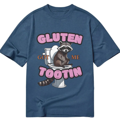 Tokyocanvas Gluten Got Me Tootin Raccoon Meme Classic T-Shirt