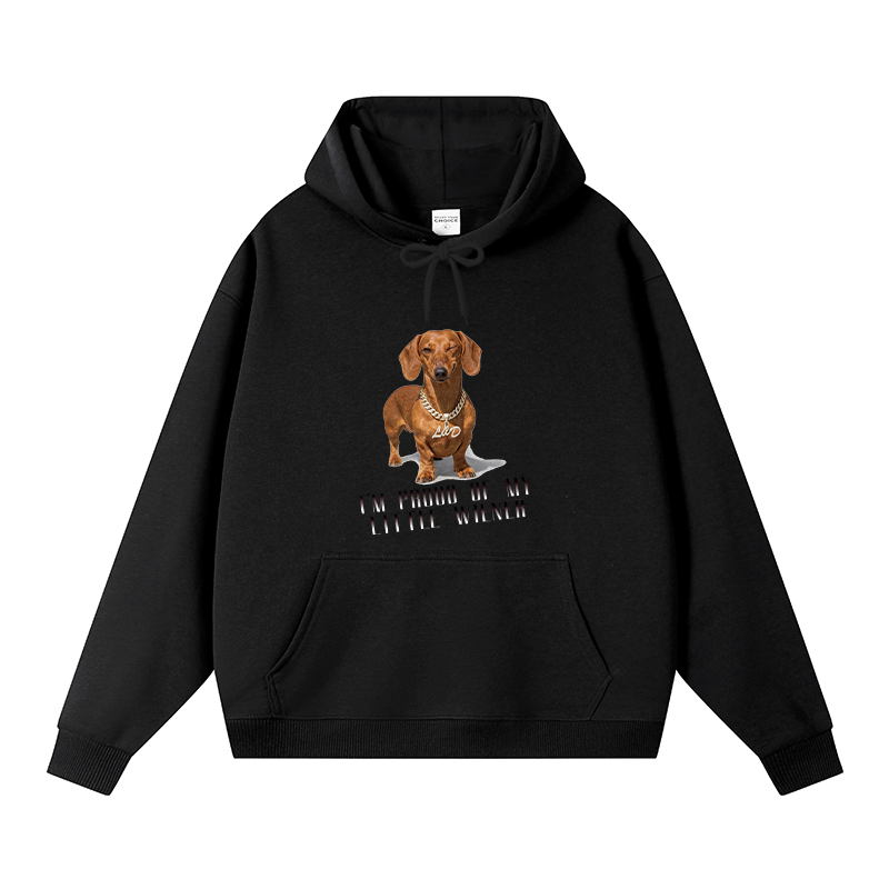 Tokyocanvas Little Wiener Fleece Lined Hoodie