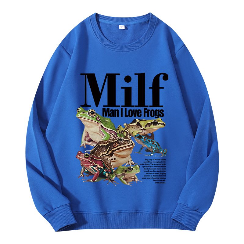 Tokyocanvas Man I Love Frogs Meme Classic Sweatshirt