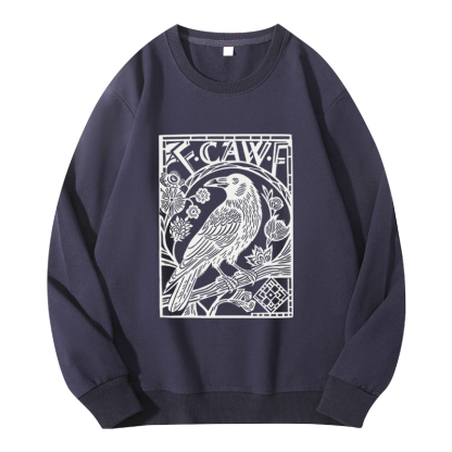 Tokyocanvas Retro F-Caw-F Black Crow Classic Sweatshirt