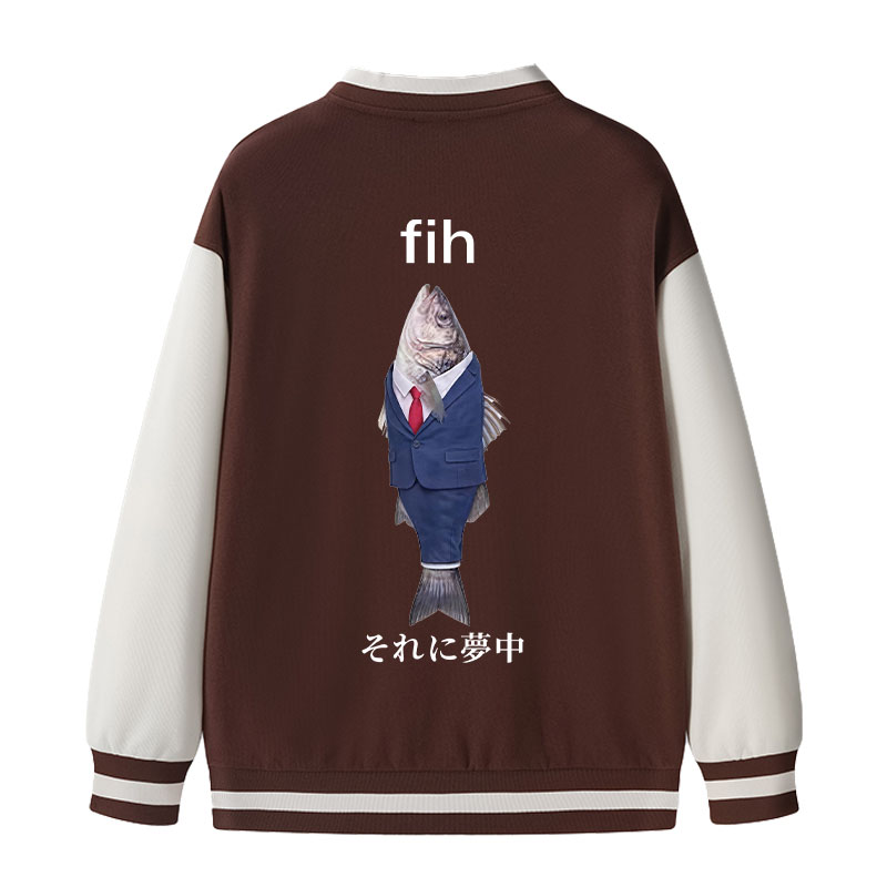 Tokyocanvas Stupid Fih Varsity Jacket