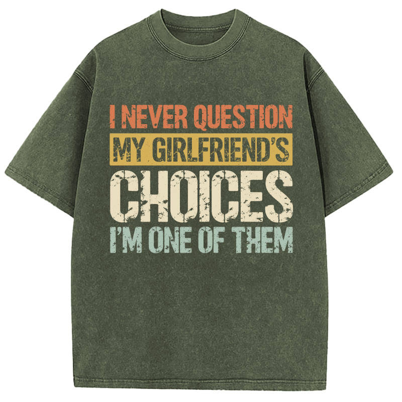 Tokyocanvas I Never Question Washed T-Shirt