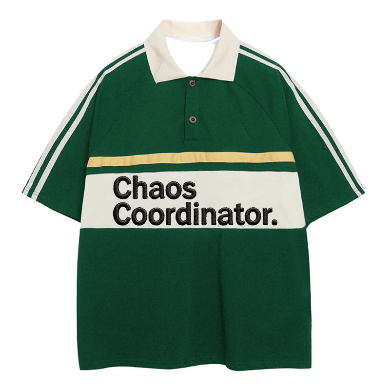 Tokyocanvas Chaos Coordinator Polo Embroidered T-Shirt