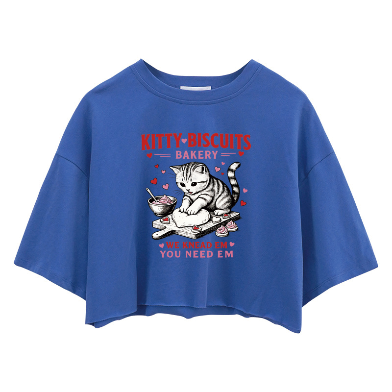 Tokyocanvas Kitty Biscuits Bakery Crop Top