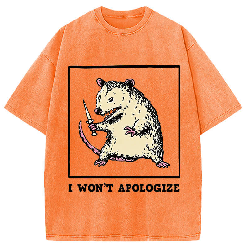 Tokyocanvas I Won't Apologize Washed T-Shirt
